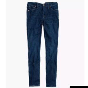 Madewell 9” Mid Rise Skinny Jeans 26 Taller